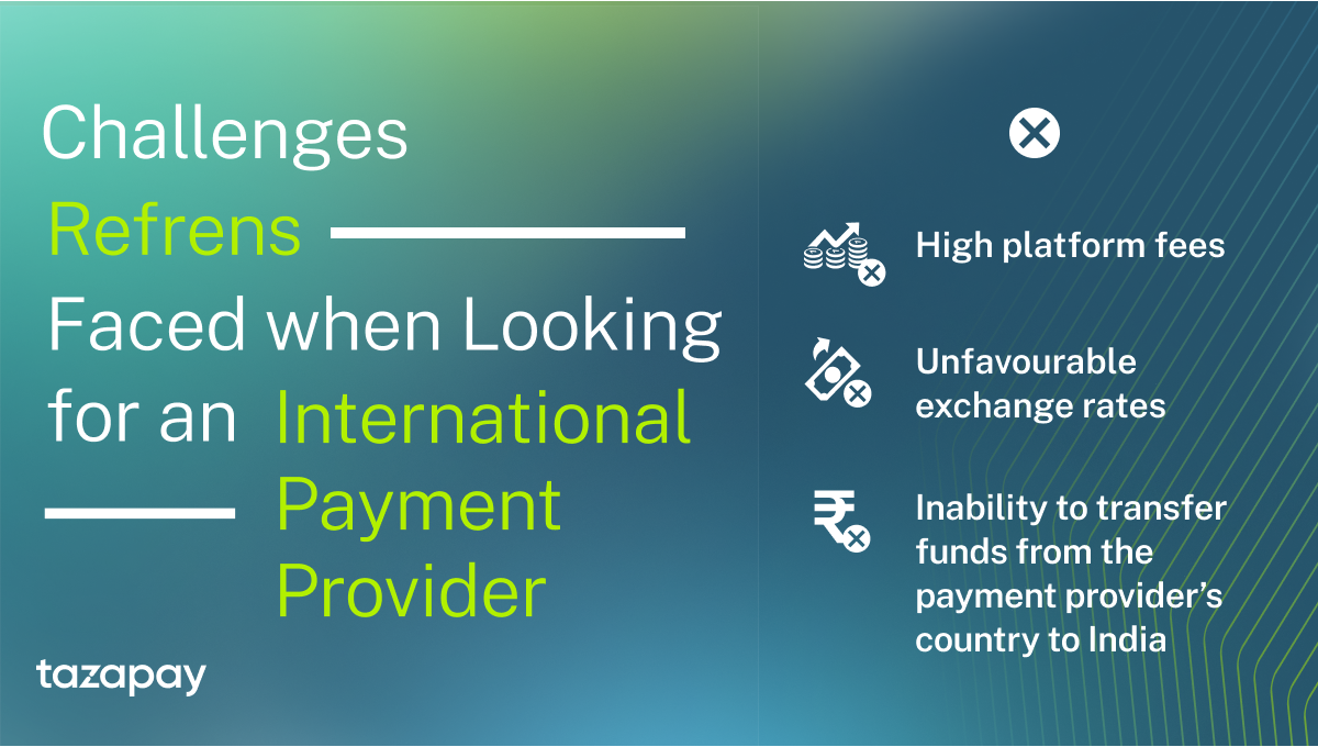 challenges Refrens faced when looking for an international payment provider